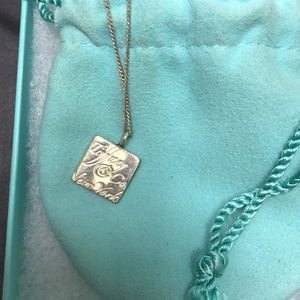 Tiffany & Co. Square Note Pendant Necklace